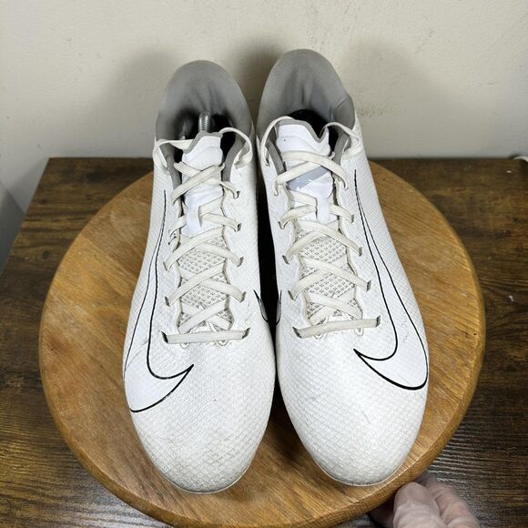Nike Vapor 14 Elite FG Soccer Shoes Mens Size 14 White Black Cleats CZ2606-100 main image 5